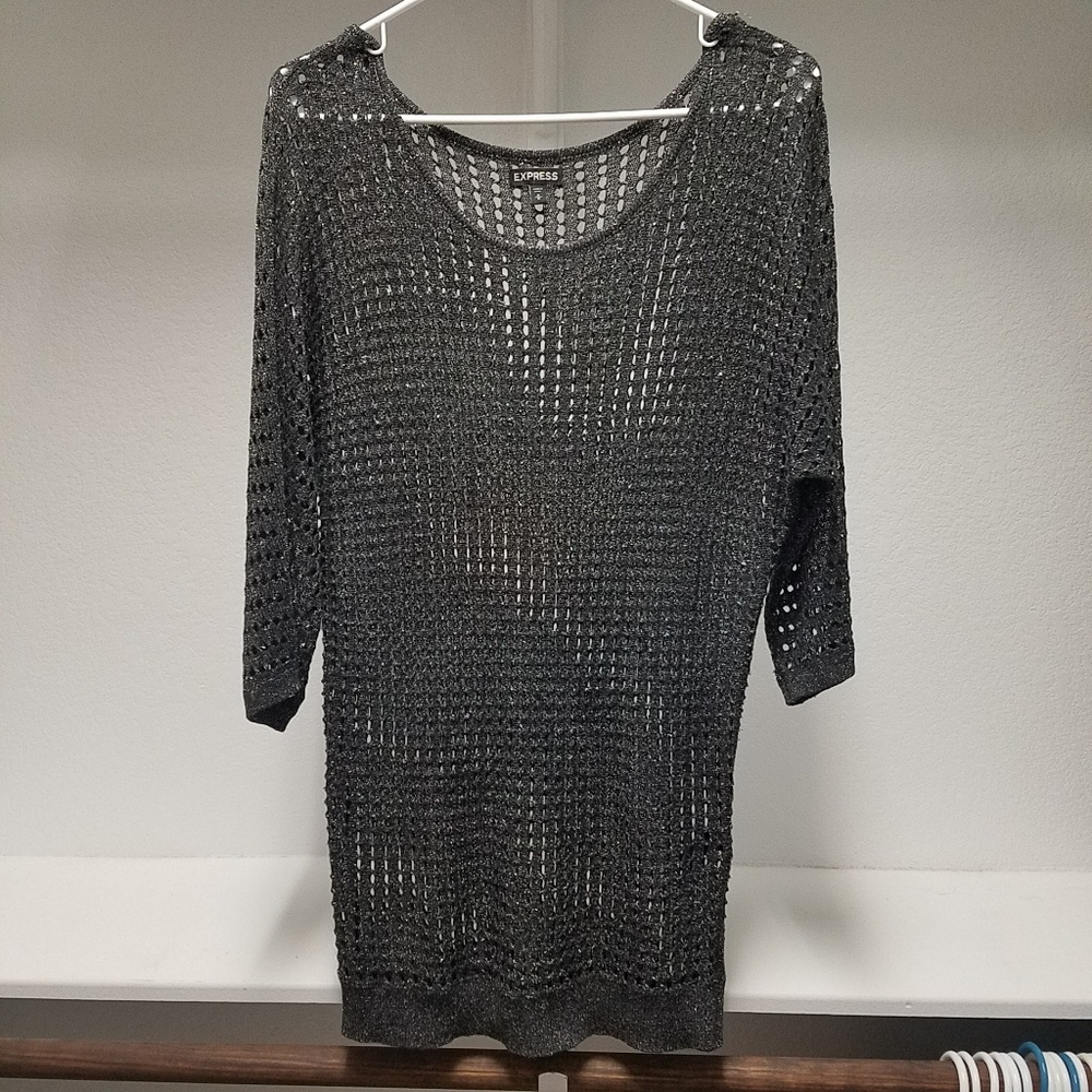 Black and silver sweater